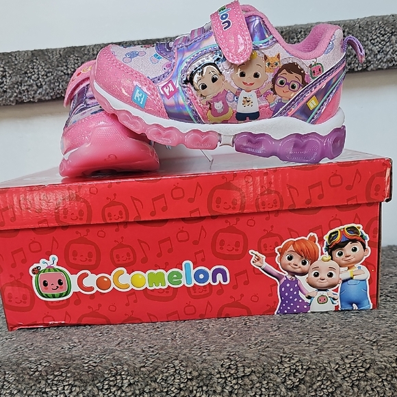 Cocomelon Kids Pink Sneakers - Picture 1 of 4